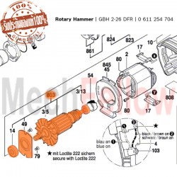 Armature set Bosch 220-240V