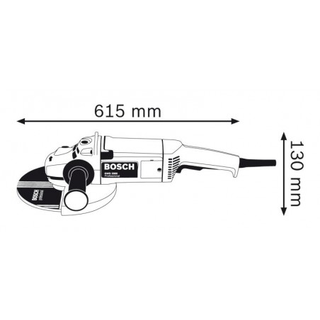 เครื่องเจียร BOSCH 7 นิ้ว รุ่น GWS2000-180