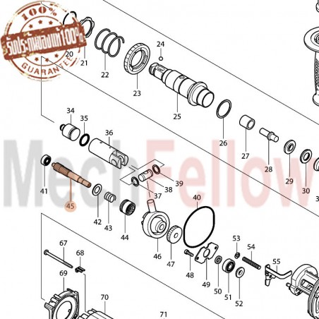 แกนขับสว่านโรตารี่ MAKITA HR2460F No.45
