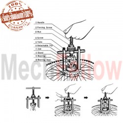 CONSO เหล็กดูด รูในลูกปืน แบบ 3 ขา NO.BP-1238