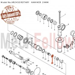 แหวนรองลูกกระแทก Makita HR2450T No.25