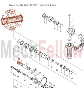 ลูกสูบ สว่านโรตารี่ Makita HR2470F No.34