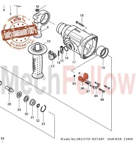 ขารองสวิทช์ปรับระบบ Makita HR2470F No.86