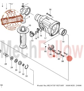 สปริงยันฐานปรับระบบ MAKITA HR2470F No.87