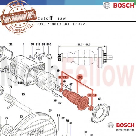 ทุ่นไฟฟ้า BOSCH GCO 2/2000