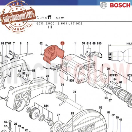 ฝากดซองถ่าน BOSCH GCO 2000