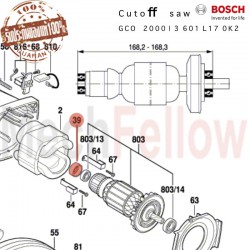 ลูกยางรองแท่นตัด BOSCH GCO2000