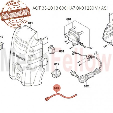 สายดูดน้ำยา BOSCH AQUATAK 33-10