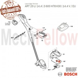 น็อตล็อคจานใบมีด Bosch ART 23/26 Li