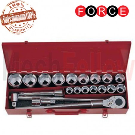 FORCE 6201-5 ชุดลูกบ๊อกซ์ 6PT.ขนาด3/4 20ชิ้น