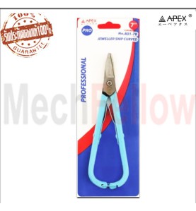 APEX PRO กรรไกรช่างทองแบบสปริงคู่ ขนาด 7นิ้ว ปากโค้ง