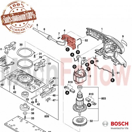 สวิทช์ เครื่องขัดกระดาษทราย Bosch รุ่น GSS230