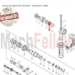 แหวนรองเม็ดลูกปืน Makita HR2470 No.5