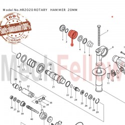 ฝาครอบกันฝุ่น makita HR2470 No.3