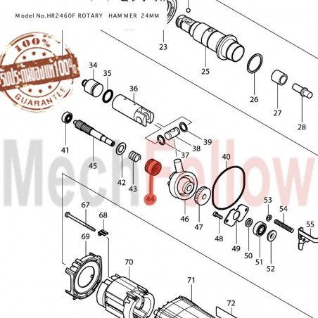 คลัสสว่านโรตารี่ MAKITA HR2460F No.44