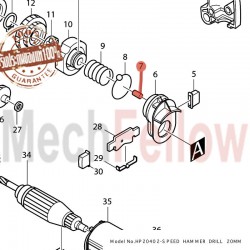 ลิ่มกลม 4 MAKITA HP-1630 No.7