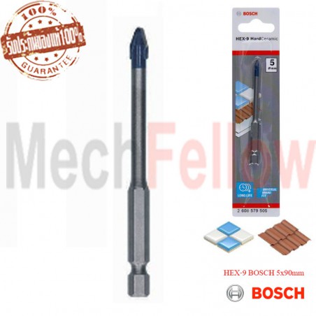 ดอกเจาะกระเบื้องและกระจก HEX-9 BOSCH 5x90mm