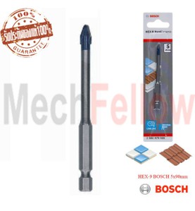 ดอกเจาะกระเบื้องและกระจก  HEX-9 BOSCH 5x90mm