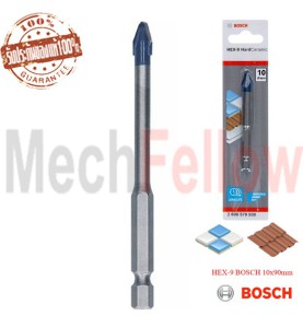 ดอกเจาะกระเบื้องและกระจก  HEX-9 BOSCH 10x90mm