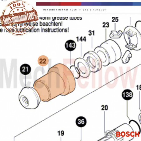 ปลอกกดสว่าน BOSCH GSH 11E