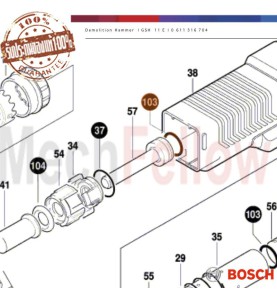โอริ่งลูกสูบ BOSCH GSH11E