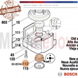 หัวน๊อตปิดฐาน สว่าน BOSCH GSH11E
