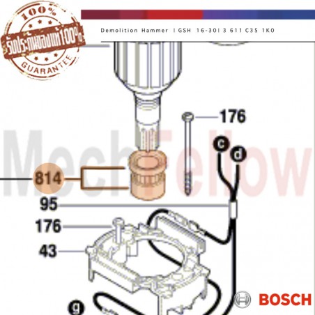 ลูกปืนทุ่น BOSCH GSH 16-30