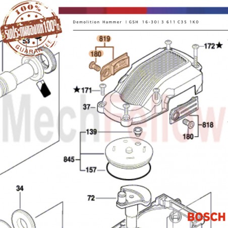 ฝาปิดซองถ่าน BOSCH GBH 16-30