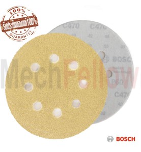 กระดาษทรายกลม 125 มม. NO.60 BOSCH (5แผ่น)