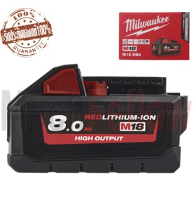 Milwaukee แบตเตอรี่ MIL 18V 8.0Ah (M18HB8)