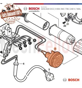 DC มอเตอร์ BOSCH GHG630 DCE