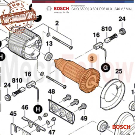 ทุ่นกบไฟฟ้า BOSCH GHO6500