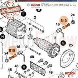 แปรงถ่าน BOSCH GHO6500