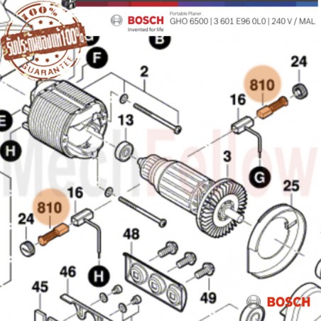 แปรงถ่าน BOSCH GHO6500