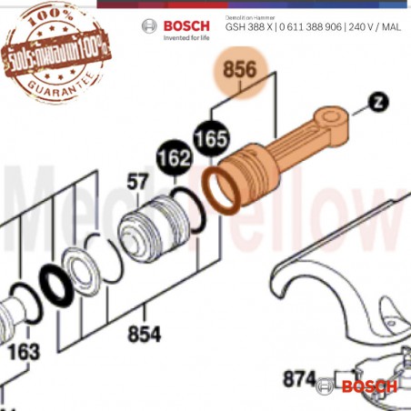 ชุดลูกสูบ BOSCH GSH 388X