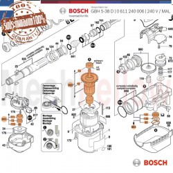 ทุ่นสว่านโรตารี่ BOSCH GBH 5-38D
