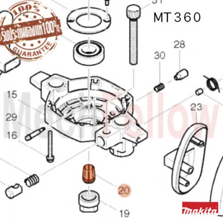 ปากจับดอก MAKITA 1/2 No.20 รุ่น MT360 (3612BR)