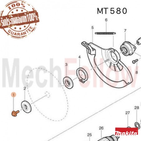 น๊อตยึดใบ MAKTEC MT580 No.1
