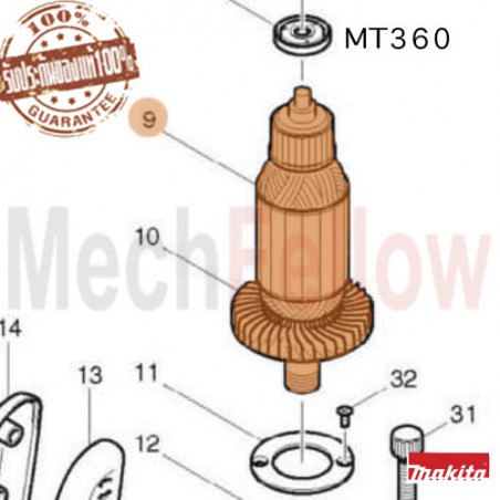 ทุ่นเราเตอร์ MAKTEC MT360