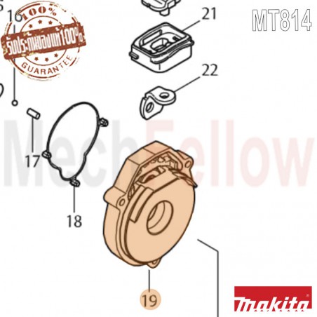 หน้าแปลนเฟืองกระแทก MAKTEC MT-814 No.19