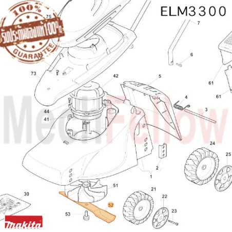 ใบมีด MAKITA ELM3300 No.52