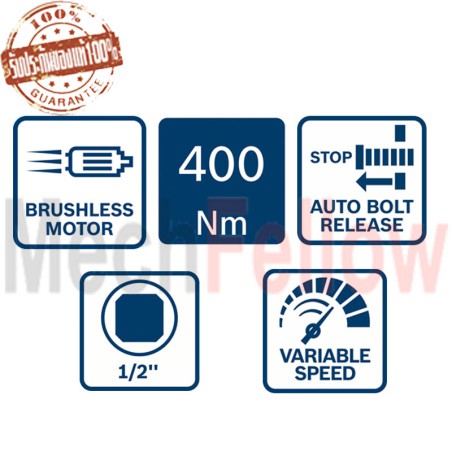 บล็อคกระแทกไร้สาย Bosch GDS 18V-400(เครื่องเปล่า)
