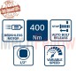 บล็อคกระแทกไร้สาย Bosch GDS 18V-400(เครื่องเปล่า)