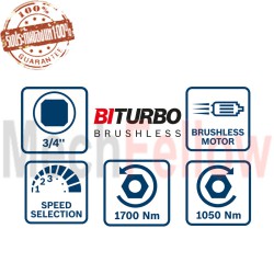 บล็อคกระแทกไร้สาย BOSCH GDS 18V-1050H(เครื่องเปล่า)