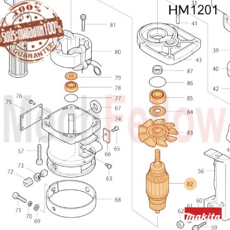ทุ่นไฟฟ้า MAKITA HM-1201