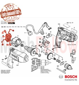 ซองแปรงถ่าน BOSCH รุ่น GBM350RE