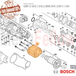 ฟิลด์คอยส์สว่านโรตารี่ BOSCH GBH2-18