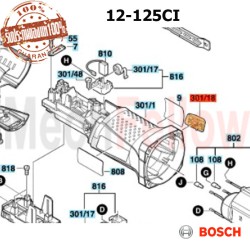 สวิทช์เลื่อน BOSCH GWS 12-125CI
