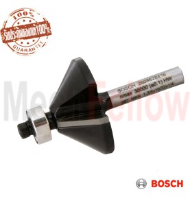 BOSCH ดอกเซาะร่อง ตีเอียง45ปลายลูกปืน 1/4