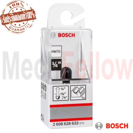 BOSCH ดอกเซาะร่อง ตัว U 1/4
